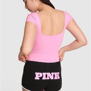 Victoria's Secret Pink Top and Black Shorts Set
